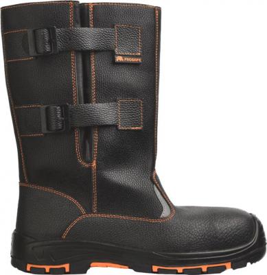 Сапоги рабочие кожаные с защитным композитным носком черные 4660272916810
