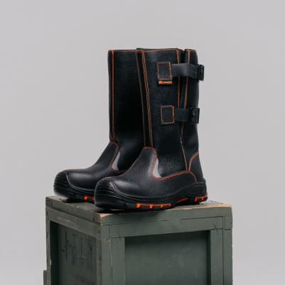 Сапоги рабочие кожаные с защитным композитным носком черные 4660272916810 – фото 5