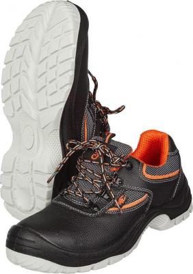 Полуботинки Премиум 1302ПК ПУ-ТПУ натуральная кожа черные с композитным подноском 4640076081334