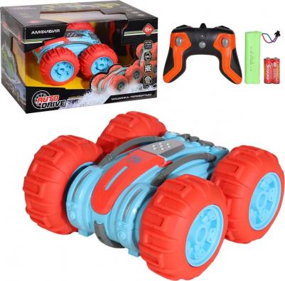 Машинка на радиоуправлении ТМ, перевертыш-амфибия, аккумулятор, пульт управления, 4WD, 1:24, 2.4GHz, повороты 360, оранжевый, JB1168178 – фото 3