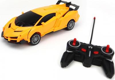 Машинка на пульте управления Робот-трансформер жёлтая