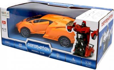 Машинка на пульте управления Робот-трансформер жёлтая – фото 2