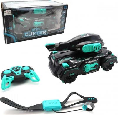 Машинка на радиоуправлении Танк бирюзовый – фото 1