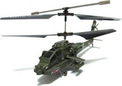 Вертолет Apache AH-64 S109G, 20 см, зеленый – фото 1