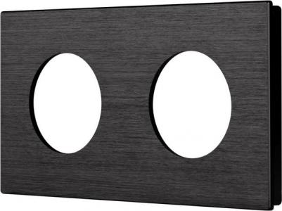 Рамка FRM-PRESTO-ALR-2-BK алюминиевая, 1шт 043875