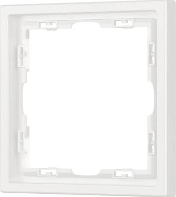 Рамка пластиковая FRM-NOBE-SFPL-1-WH 1шт 054211