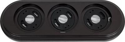 Рамка 3-м ретро пластик корич. BF1-630-22 – фото 1