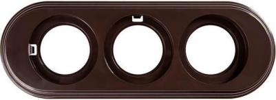 Рамка 3-м ретро пластик корич. BF1-630-22 – фото 2