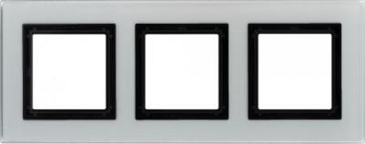 Avanti Светло-Серый Стекло Рамка 6 модулей – фото 1