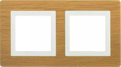 Рамка из натурального беленного дуба для настенного монтажа. Назначение: декоративное оформление серии "Avanti"; монтаж в стену на каркас ЭУИ 4690309558041