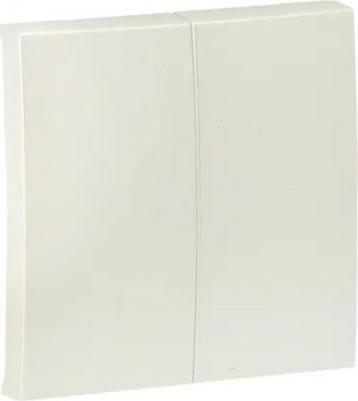 Лицевая панель двухклавишного выключателя Лицевая панель 2-клавишного выключателя PROxima Валенсия, 10А, жемчуг ESV10-L-023-50