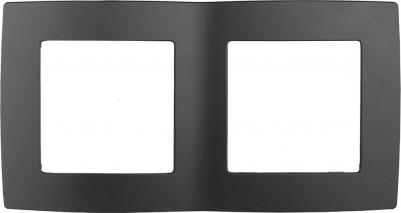 12-5002-05 12-5002-05 Рамка на 2 поста, Эра12, антрацит, цена за 1 шт