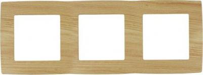 12-5003-11 12-5003-11 Рамка на 3 поста, Эра12, сосна, цена за 1 шт