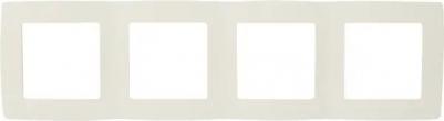 12-5004-02 12-5004-02 Рамка на 4 поста, Эра12, слоновая кость, цена за 1 шт – фото 4