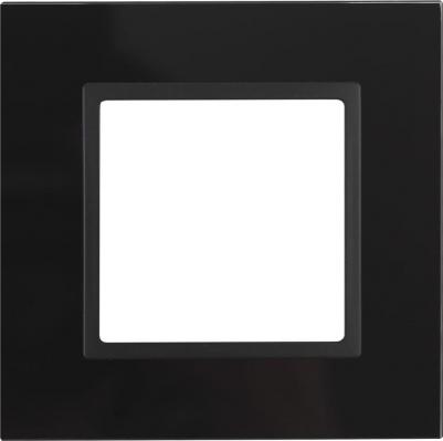 14-5101-05 14-5101-05 Рамка на 1 пост, стекло, Elegance, чёрный+антр, цена за 1 шт