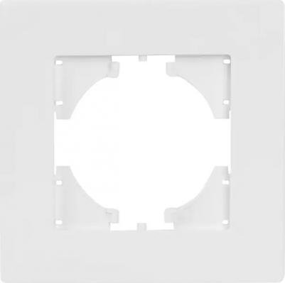 Рамка для розеток и выключателей City 1 пост цвет белый