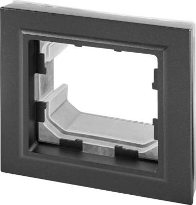 BRITE Рамка 1-местная IP44 РУ-1-БрЧ-44 черный, цена за 1 шт – фото 6