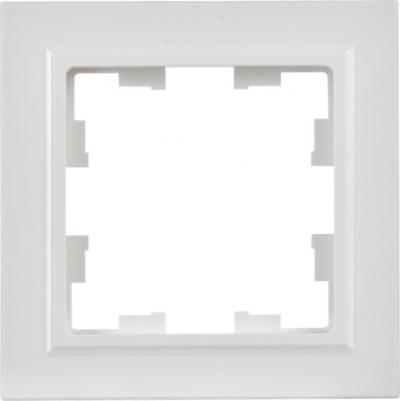 BRITE Рамка 1-местная РУ-1-Бр белый/белый, цена за 1 шт – фото 1