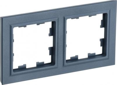 BRITE Рамка 2-местная РУ-2-БрМ маренго, цена за 1 шт