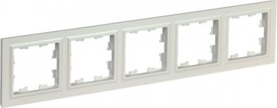 BRITE Рамка 5-местная РУ-5-БрЖ жемчуг, цена за 1 шт