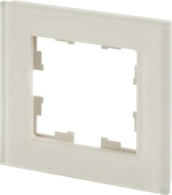 Рамка 1-м BRITE РУ-1-2-БрД стекло дым. BR-M12-G-K30 – фото 1