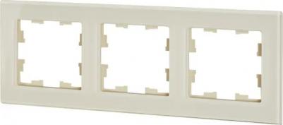 Рамка 3-м BRITE РУ-3-2-БрВа стекло ванильн. BR-M32-G-K10 – фото 5