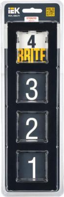 Рамка 4-м BRITE РУ-4-2-БрЧ стекло черн. BR-M42-G-K02 – фото 6