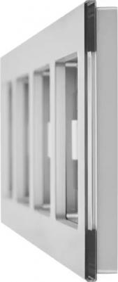 Рамка 4-м BRITE РУ-4-2-БрСе стекло сер. BR-M42-G-K03 – фото 5