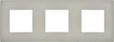 SKANDY Рамка 3-местная SK-F01B бежевый, цена за 1 шт