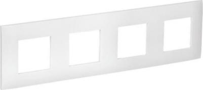 SKANDY Рамка 4-местная SK-F04W арктический белый, цена за 1 шт