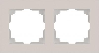 6-502-06 Рамка для розеток и выключателей Accent 6-502-06 на 2 поста, СУ, перламутр, цена за 1 шт
