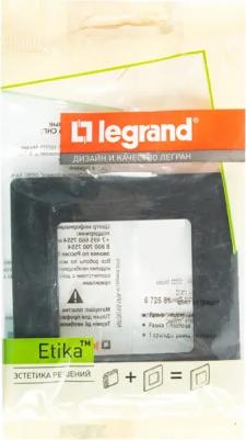 Рамка 1-м Etika антрацит Leg 672581 – фото 8