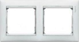 Рамка 2-м Valena горизонт. бел. Leg 774452 – фото 3