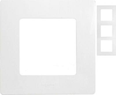 Рамка Etika 672503 3 поста белый – фото 1