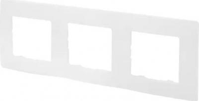 Рамка Etika 672503 3 поста белый – фото 9