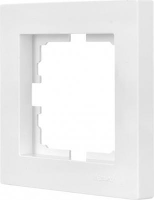 Рамка VESNA 742-0200-146, горизонтальная, 1-пост, белая (742-0200-146) – фото 1