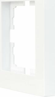 Рамка VESNA 742-0200-146, горизонтальная, 1-пост, белая (742-0200-146) – фото 2