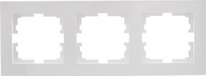 Рамка VESNA 742-0200-148, горизонтальная, 3-поста, белая – фото 8