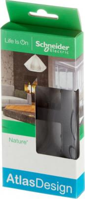 2-местная рамка AtlasDesign NATURE стекло черный ATN321002 – фото 5