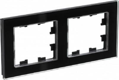 2-местная рамка AtlasDesign NATURE стекло черный ATN321002 – фото 6