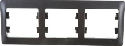 Горизонтальная трехместная рамка GLOSSA – фото 2