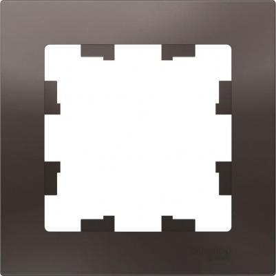 Рамка 1-м ATLAS DESIGN мокко SchE ATN000601 – фото 1