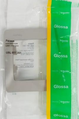 Рамка 1-м Glossa беж. SchE GSL000201 – фото 2