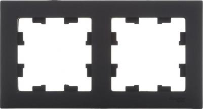 Рамка 2-м ATLAS DESIGN универс. карбон SchE ATN001002 – фото 6