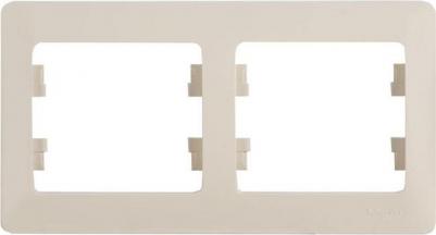 Рамка 2-м Glossa горизонт. беж. SchE GSL000202 – фото 1