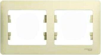 Рамка 2-м Glossa горизонт. беж. SchE GSL000202 – фото 10