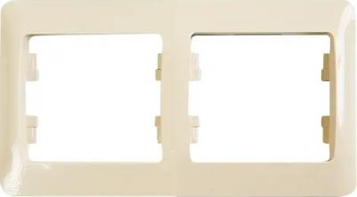 Рамка 2-м Glossa горизонт. беж. SchE GSL000202 – фото 11