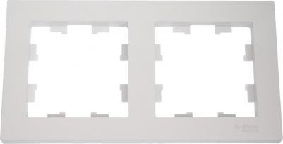 Рамка 2 поста AtlasDesign белая ATN000102 – фото 14
