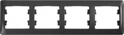 Рамка 4-м Glossa горизонт. антрацит SchE GSL000704 – фото 4