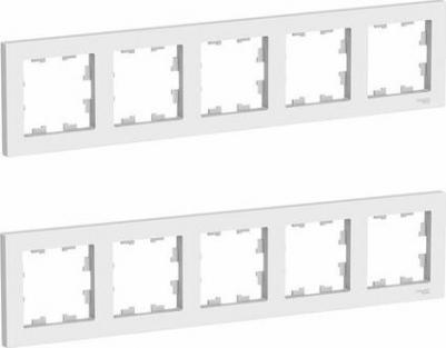 Рамка 5-м ATLAS DESIGN универс. бел. SchE ATN000105 – фото 7